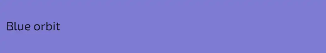 Blue orbit